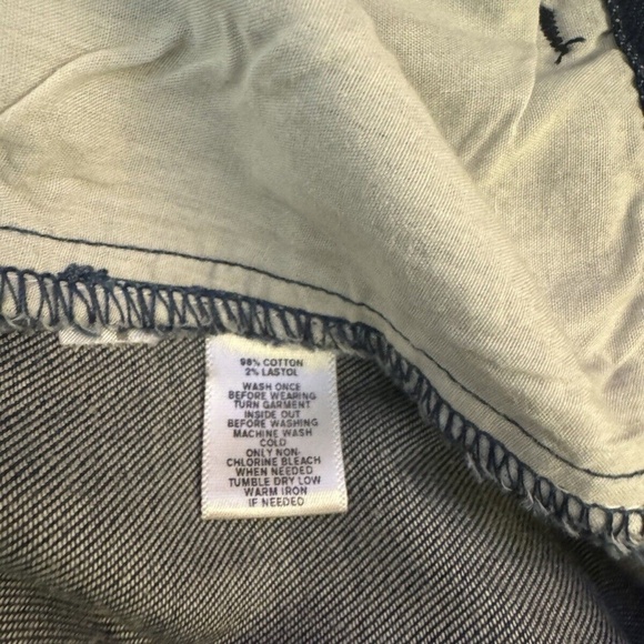 Ann Taylor Loft Size 0 Solid Blue Chambray Pencil/Straight Knee-Length Skirt - Picture 5 of 5